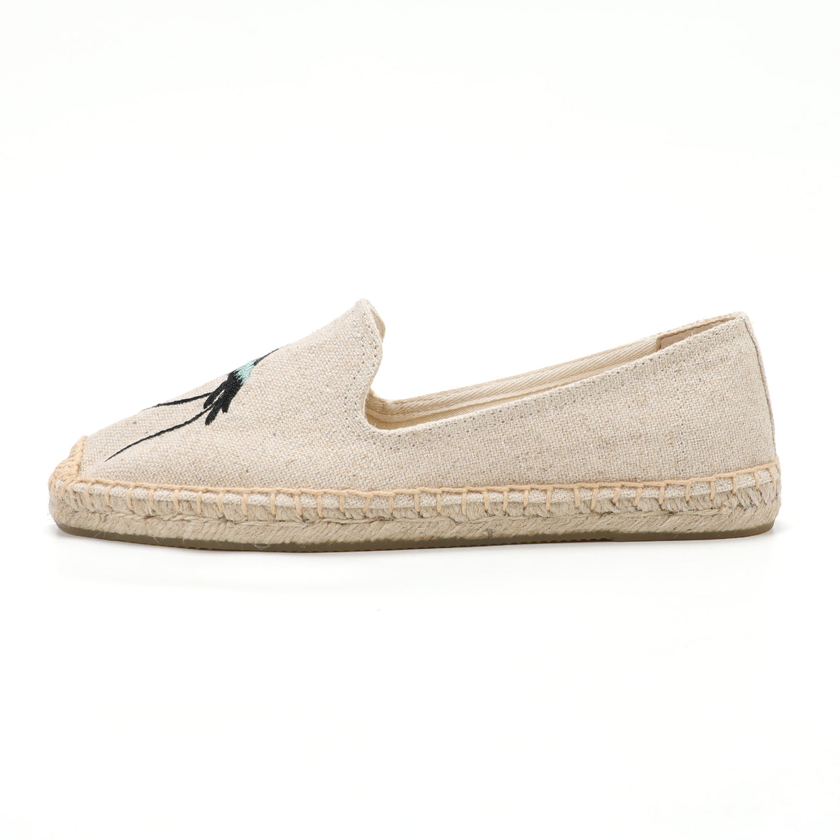 Beige women's espadrille flats, W-F631, photo 7