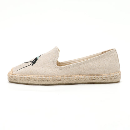 Beige women's espadrille flats, W-F631, photo 7