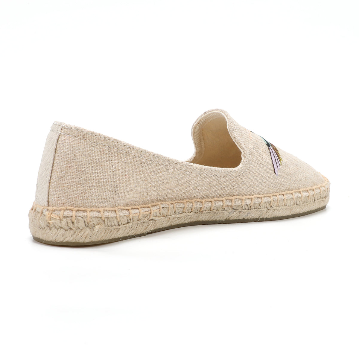 Beige women's espadrille flats, W-F632, photo 4