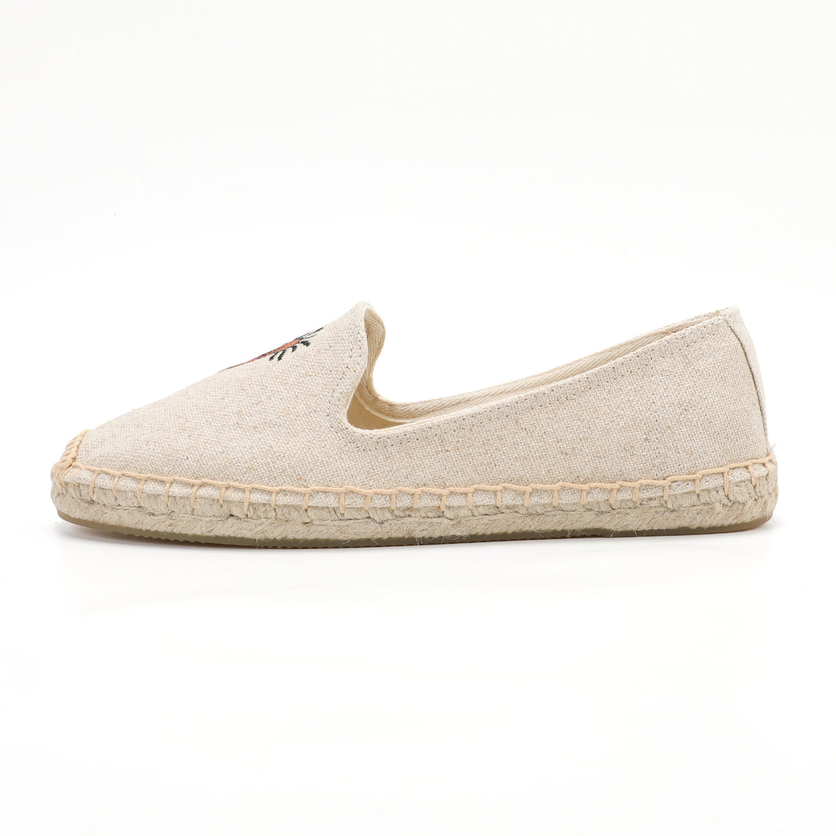 Beige women's espadrille flats, W-F636, photo 2