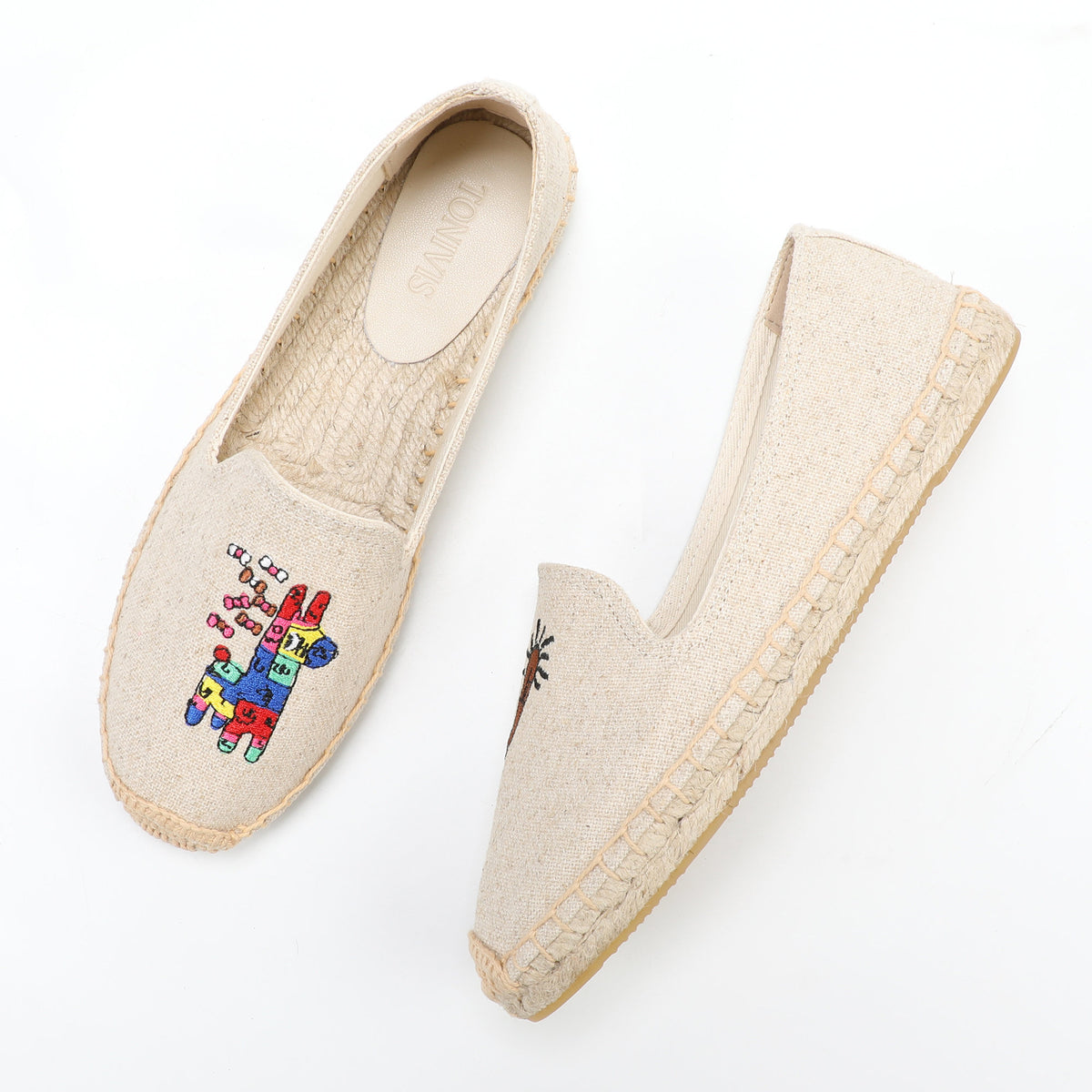 Beige women's espadrille flats, W-F636, photo 6