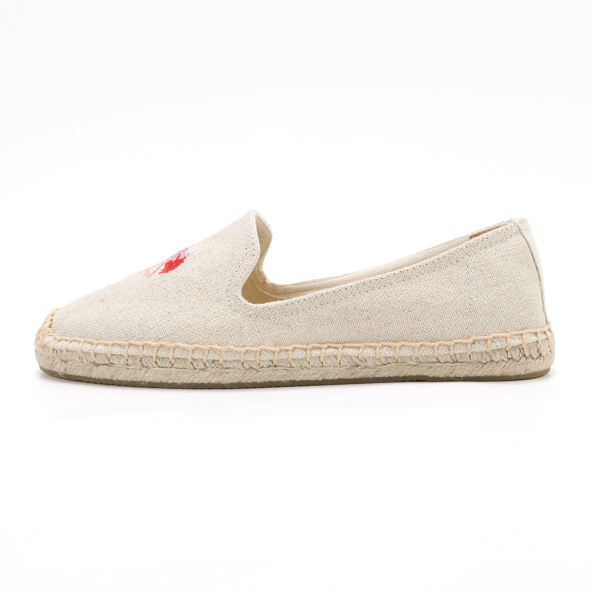 Beige women's espadrille flats, W-F637, photo 2