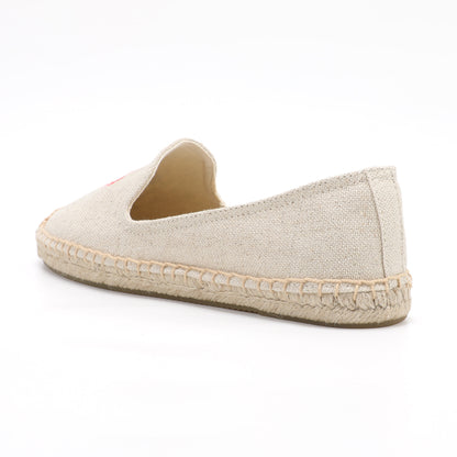 Beige women's espadrille flats, W-F637, photo 3