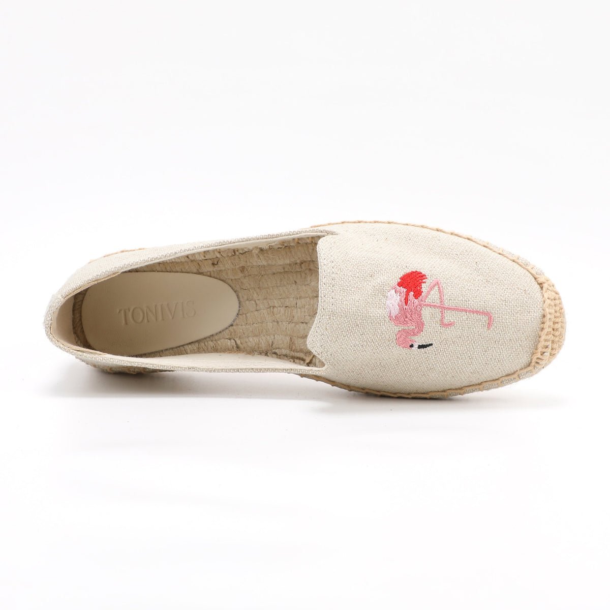 Beige women's espadrille flats, W-F637, photo 5