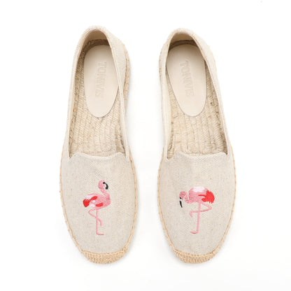 Beige women's espadrille flats, W-F637, photo 7