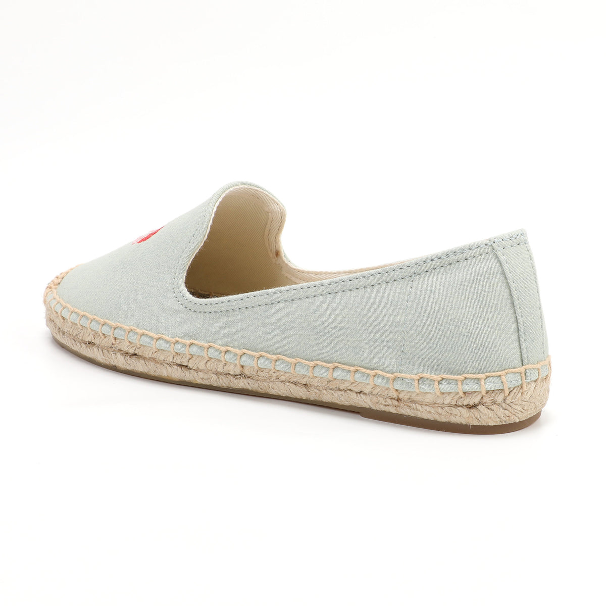 Light Blue women's espadrille flats, W-F638, photo 3