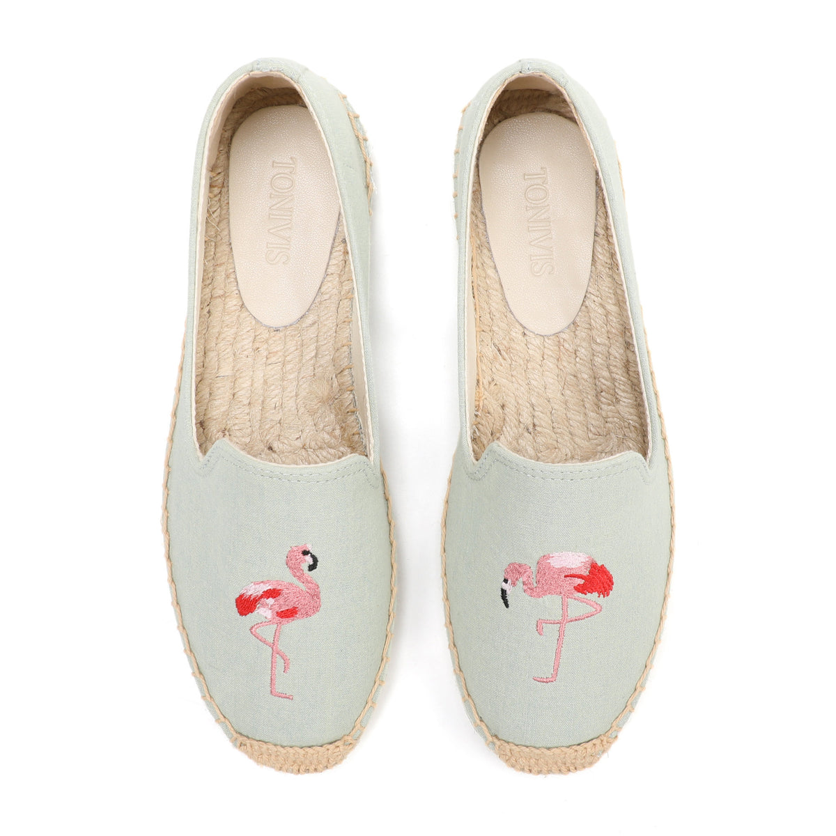 Light Blue women's espadrille flats, W-F638, photo 7