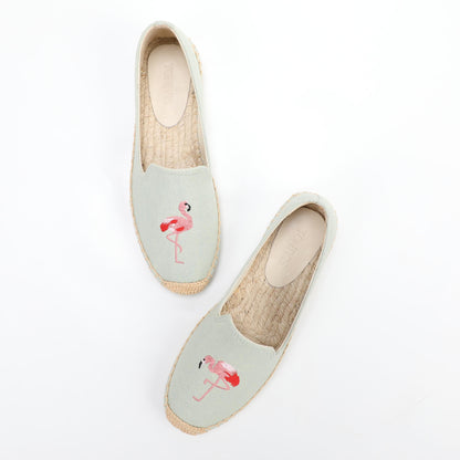 Light Blue women's espadrille flats, W-F638, photo 9