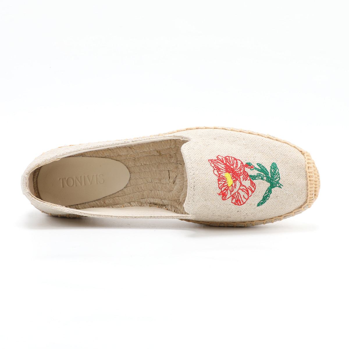 W-F639 women's espadrille flats, product photo