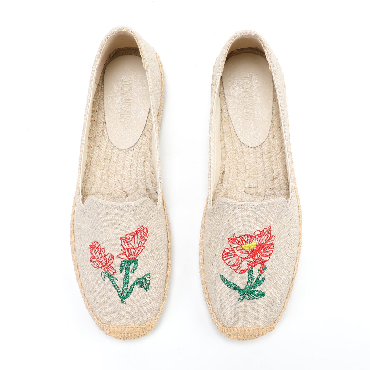 W-F639 women's espadrille flats, product photo