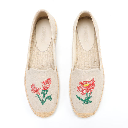 W-F639 women's espadrille flats, product photo