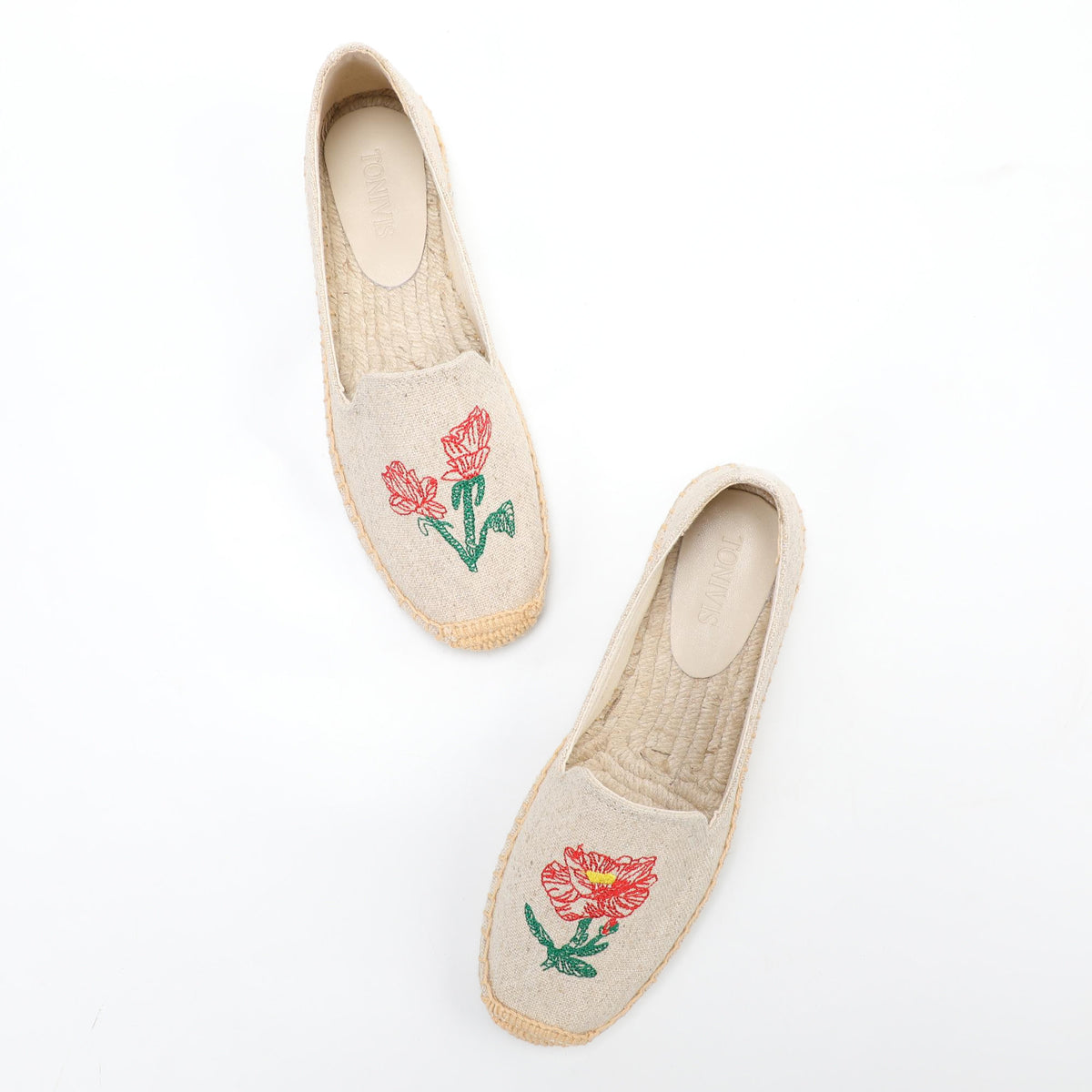 W-F639 women's espadrille flats, product photo