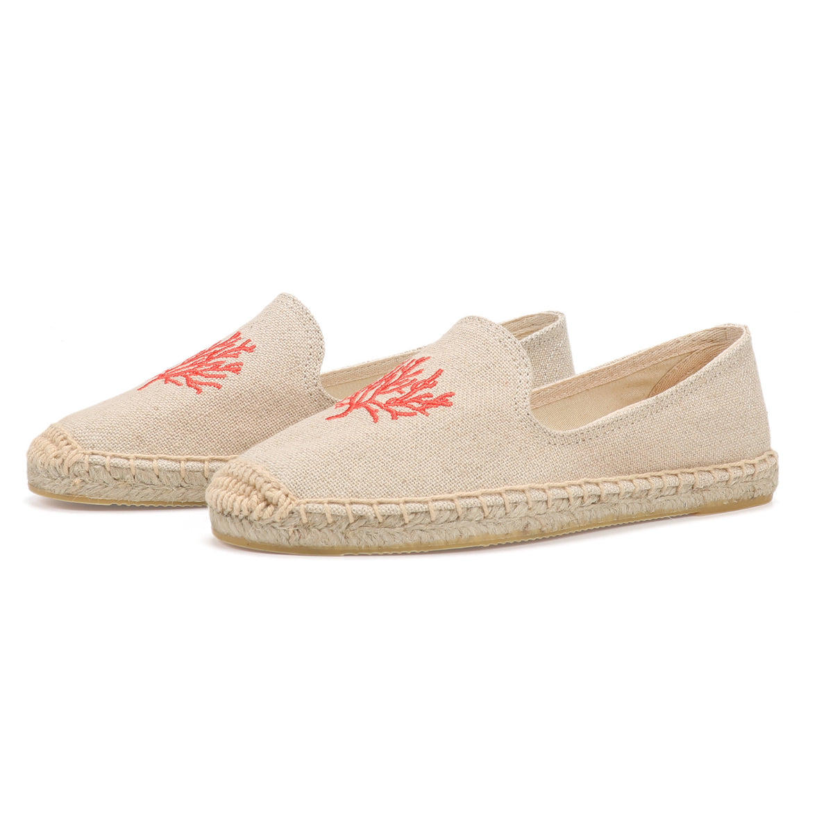 Beige women's espadrille flats, W-F640, photo 1