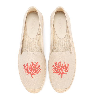 W-F640 women's espadrille flats, product photo