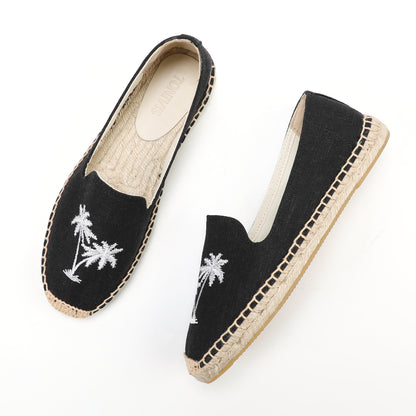 W-F641 women's espadrille flats, product photo