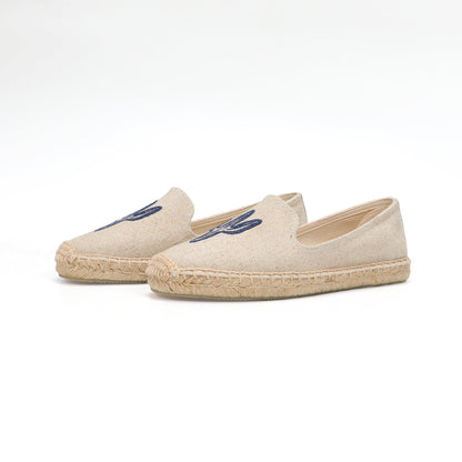 Beige women's espadrille flats, W-F642, photo 1