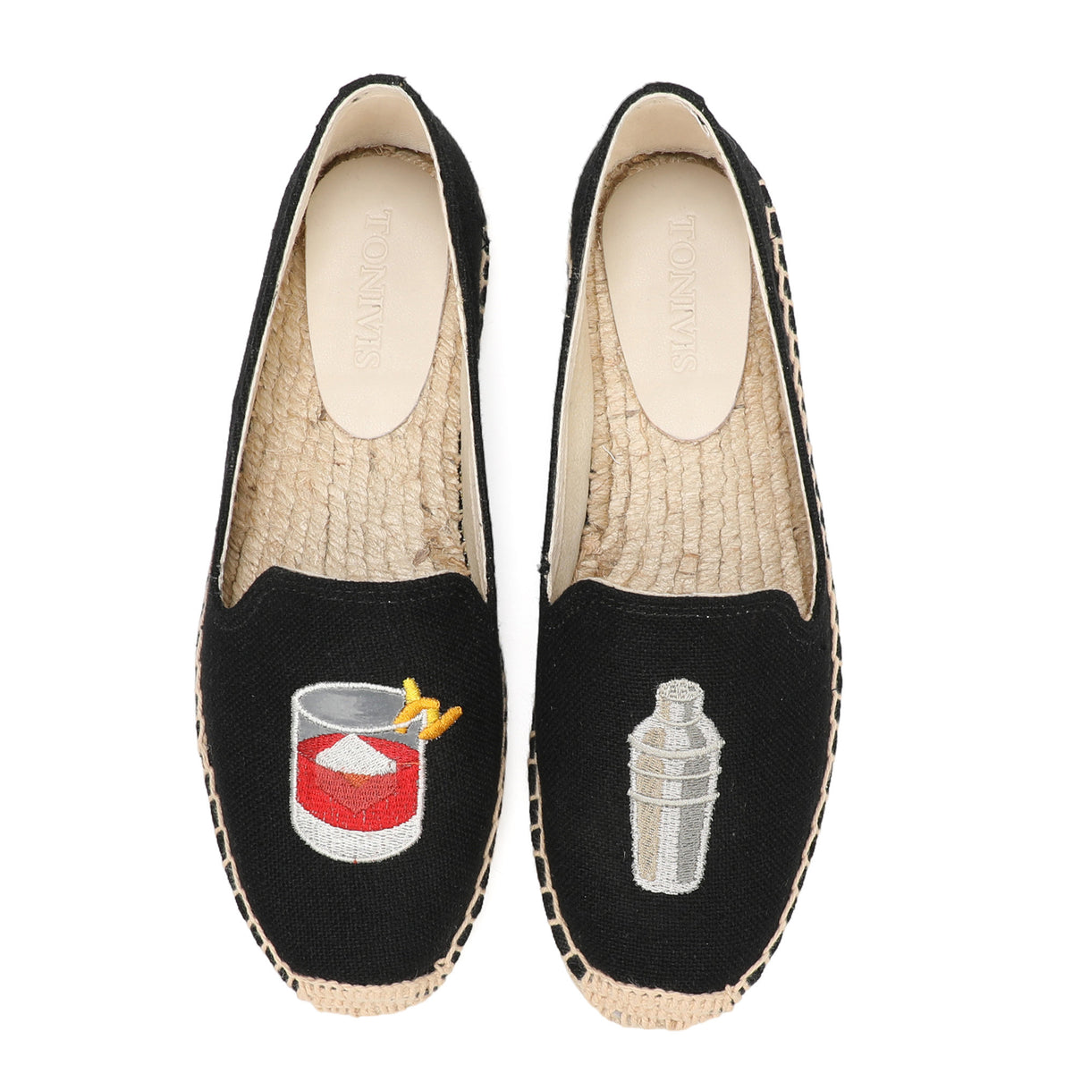 W-F643 women's espadrille flats, product photo