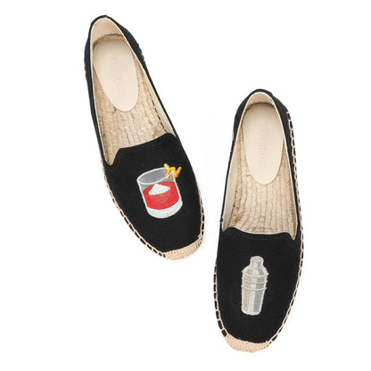 W-F643 women's espadrille flats, product photo