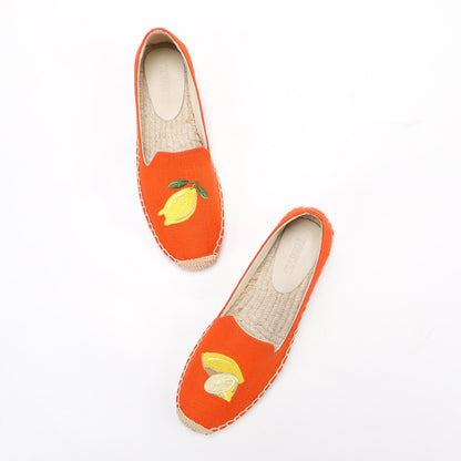 W-F645 women's espadrille flats, product photo