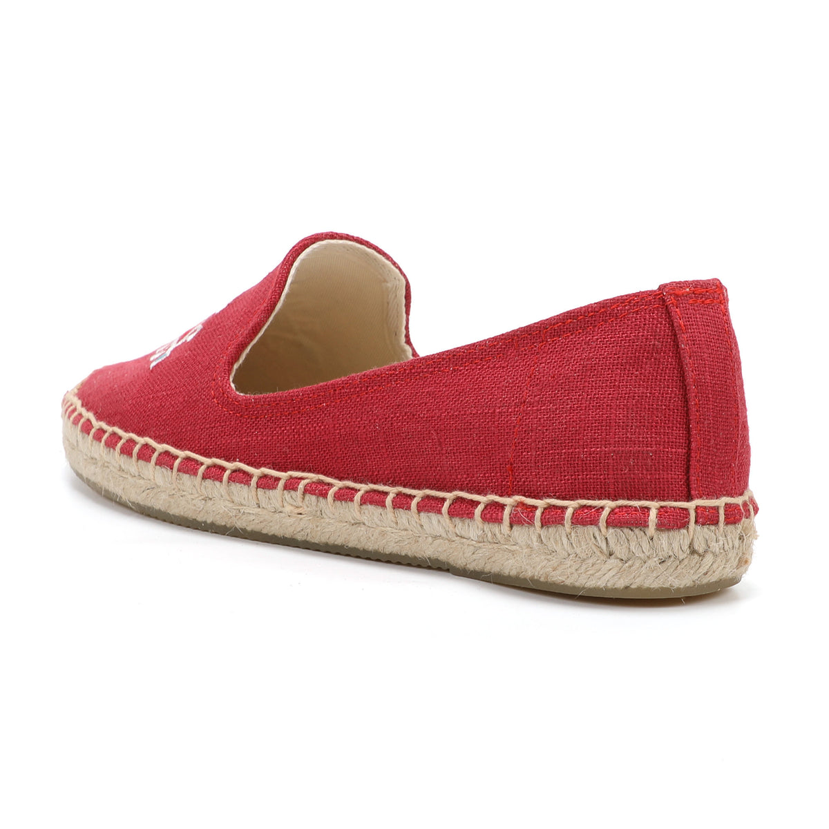 Red women's espadrille flats, W-F646, photo 3