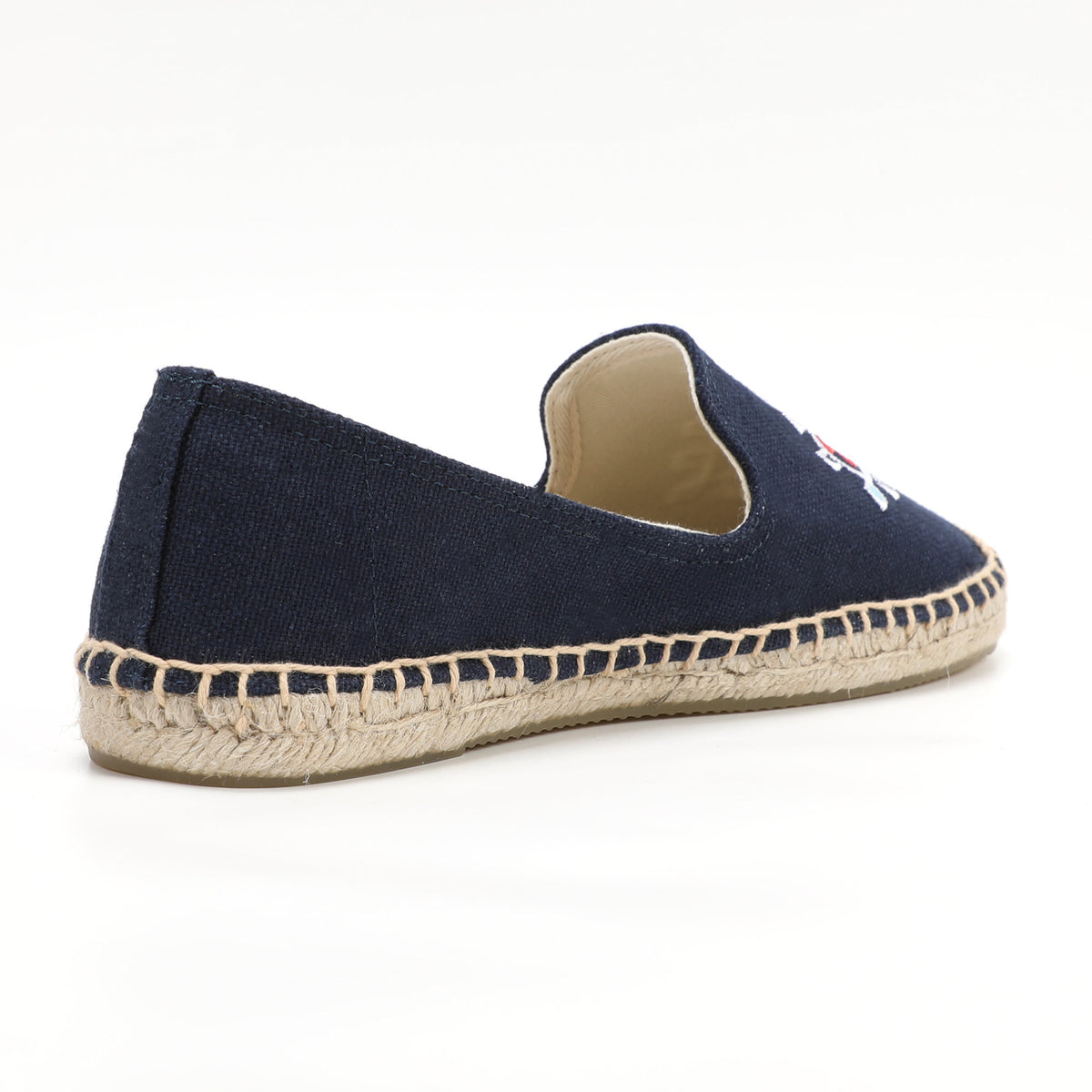 Navy women's espadrille flats, W-F647, photo 4