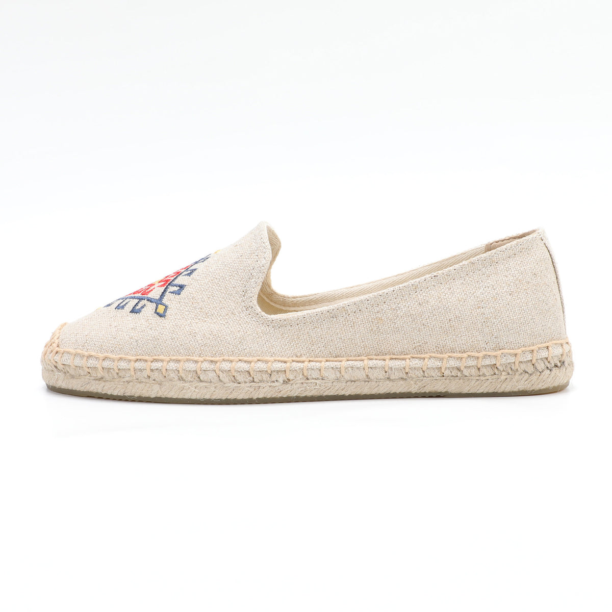 Beige women's espadrille flats, W-F648, photo 2