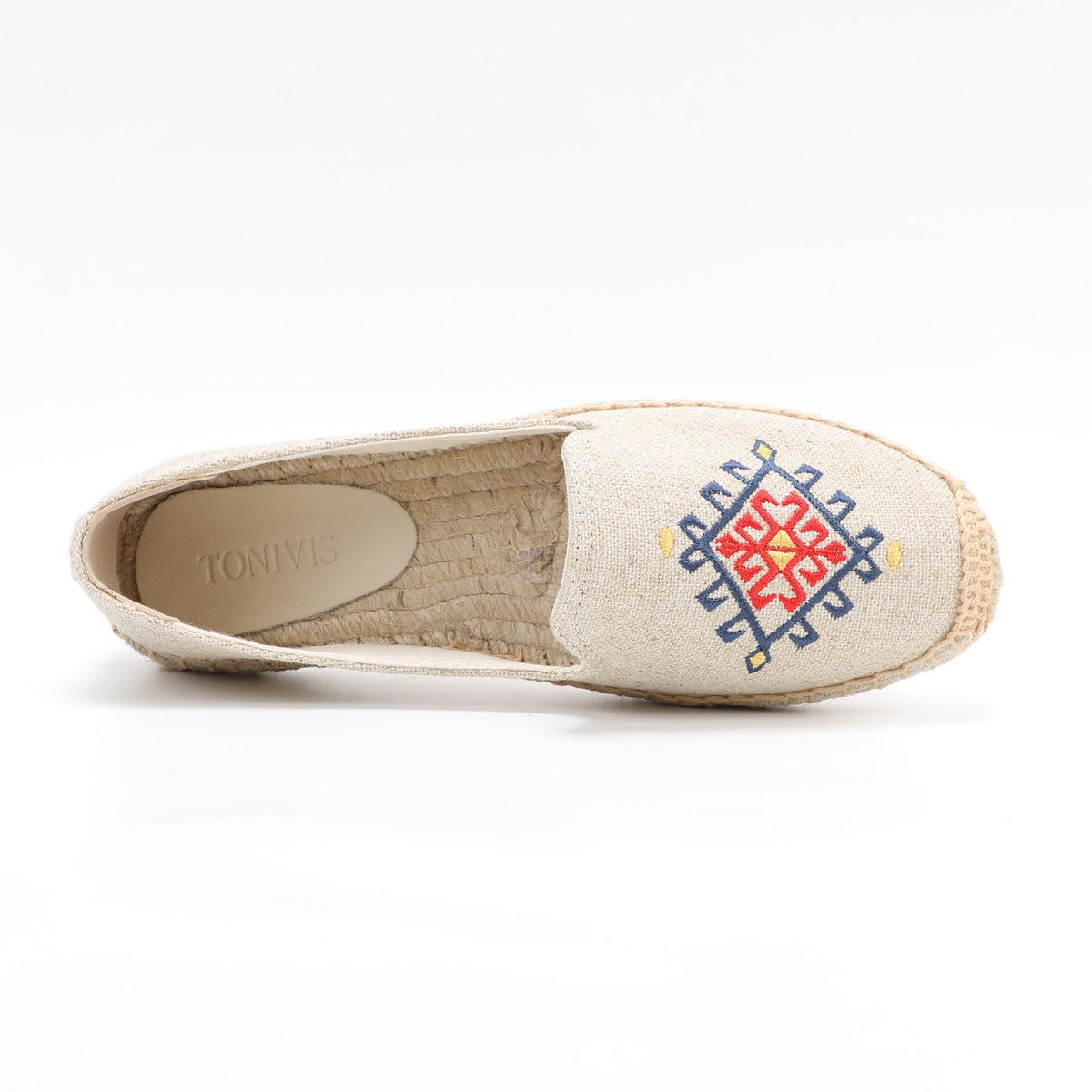 Beige women's espadrille flats, W-F648, photo 5