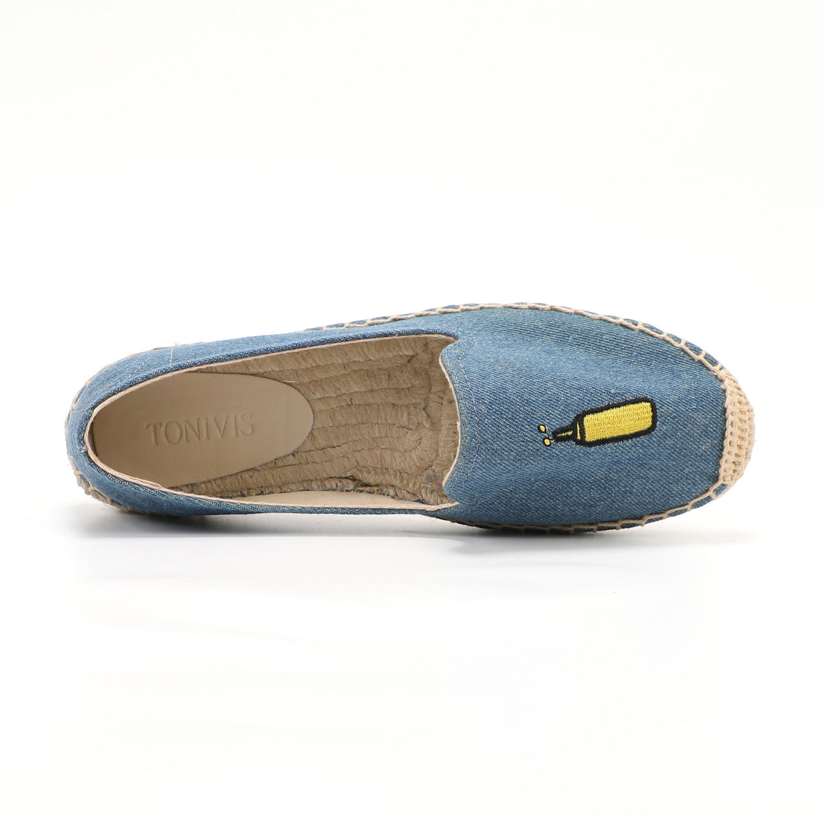 W-F649 women's espadrille flats, product photo