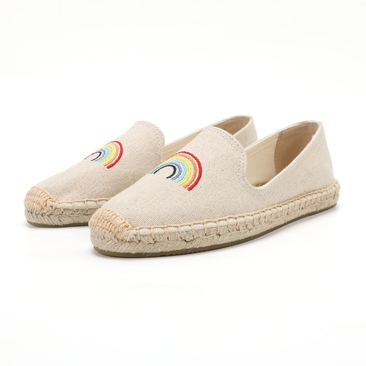 Beige women's espadrille flats, W-F650, photo 1