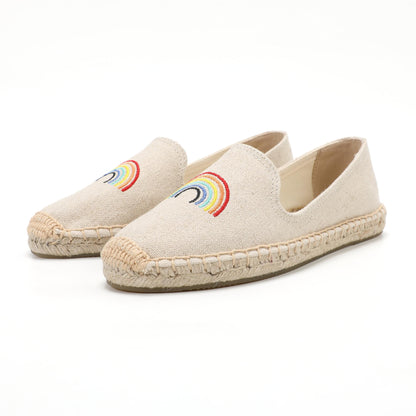 Beige women's espadrille flats, W-F650, photo 1