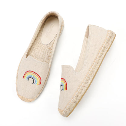W-F650 women's espadrille flats, product photo