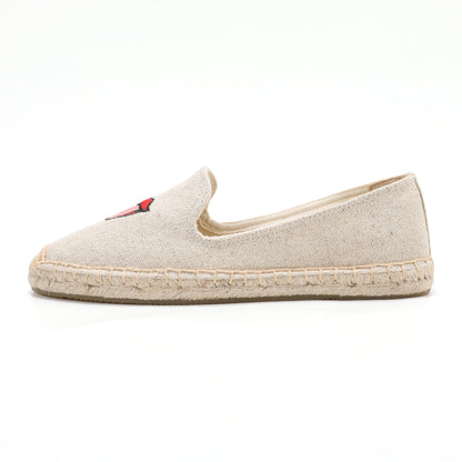 W-F651 women's espadrille flats, product photo