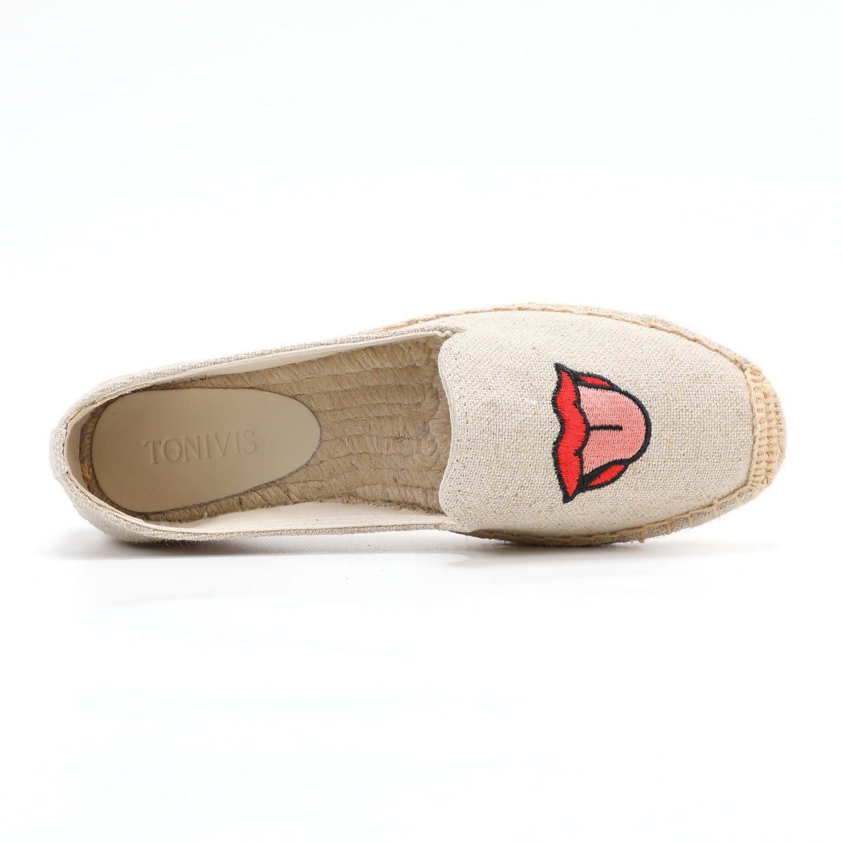 W-F651 women's espadrille flats, product photo