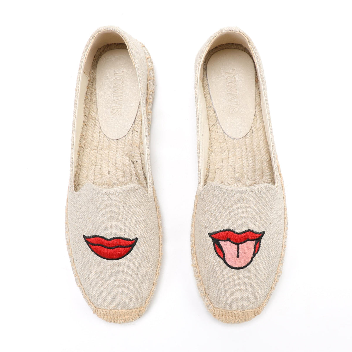 W-F651 women's espadrille flats, product photo