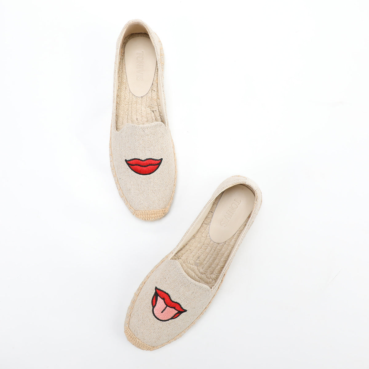 W-F651 women's espadrille flats, product photo