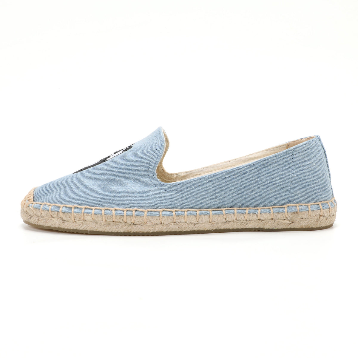 Blue women's espadrille flats, W-F652, photo 2