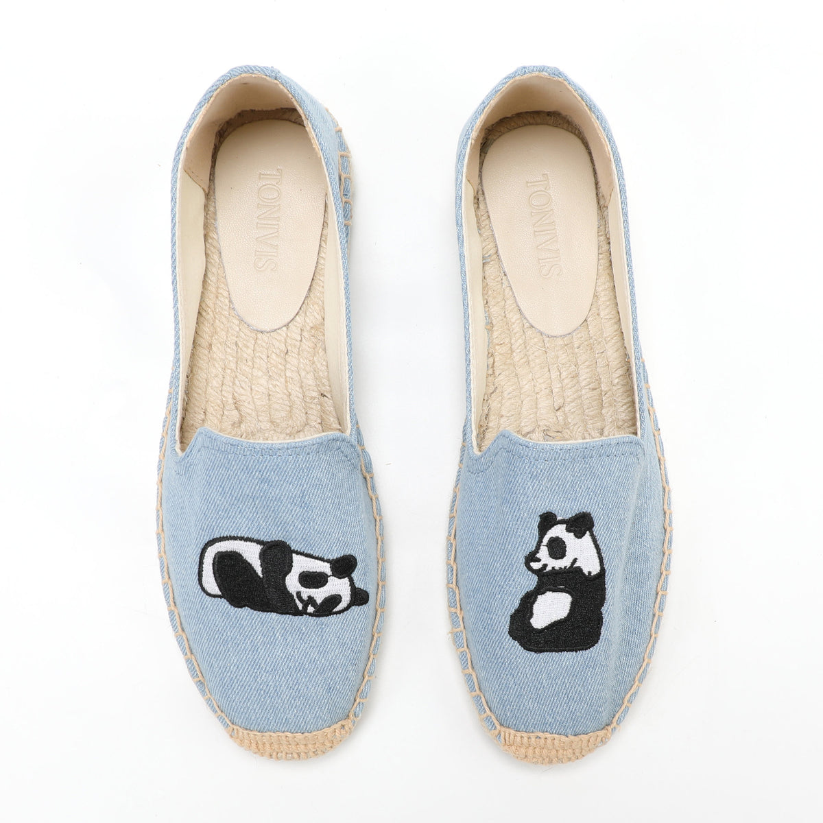 Blue women's espadrille flats, W-F652, photo 7