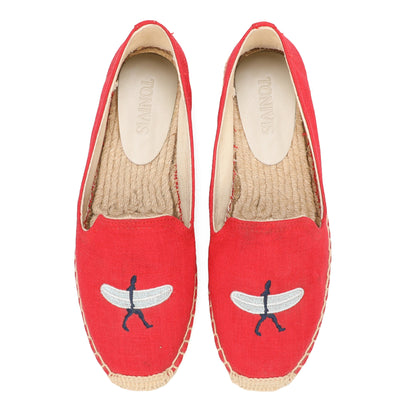 W-F653 women's espadrille flats, product photo