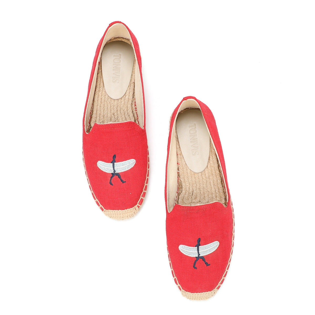 W-F653 women's espadrille flats, product photo