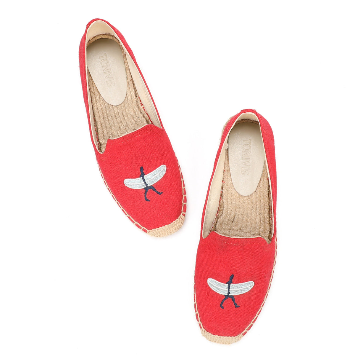 W-F653 women's espadrille flats, product photo