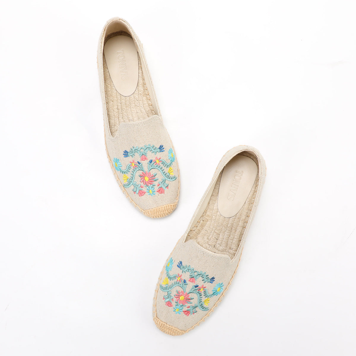W-F655 women's espadrille flats, product photo