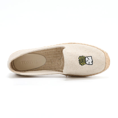 W-F656 women's espadrille flats, product photo