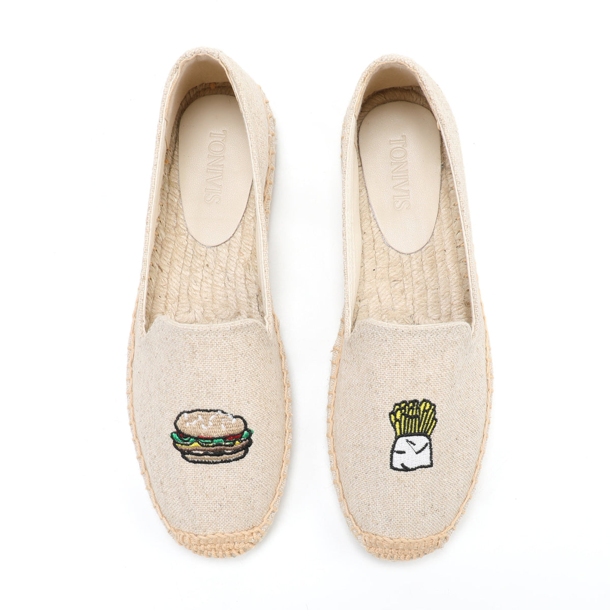 W-F656 women's espadrille flats, product photo