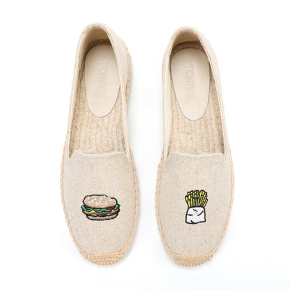 W-F656 women's espadrille flats, product photo