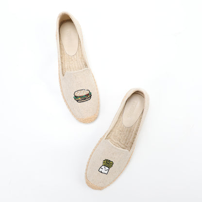 W-F656 women's espadrille flats, product photo