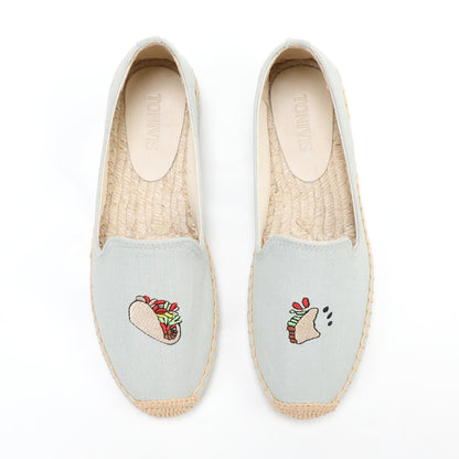W-F657 women's espadrille flats, product photo