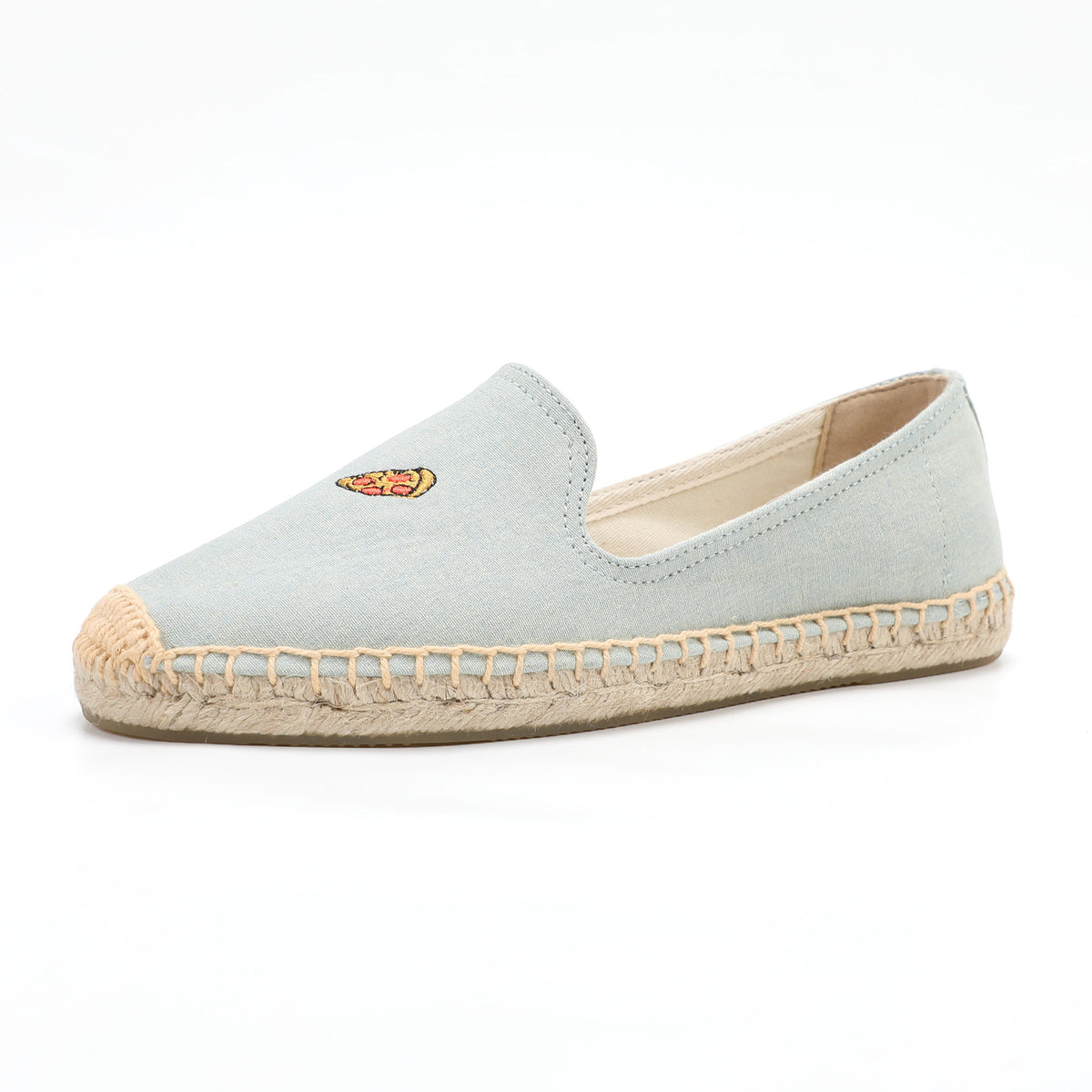 Light Blue women's espadrille flats, W-F658, photo 1