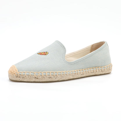 Light Blue women's espadrille flats, W-F658, photo 1