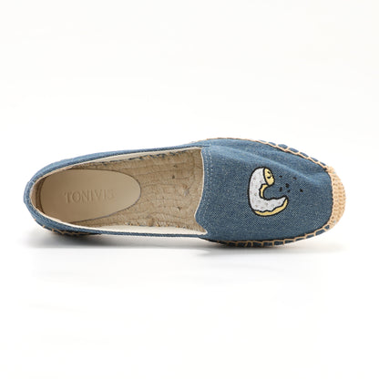 W-F659 women's espadrille flats, product photo