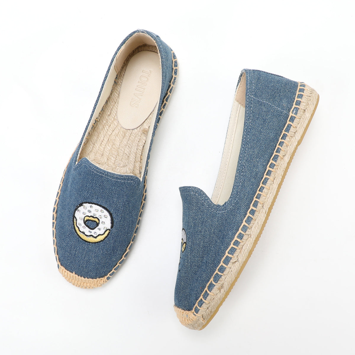 W-F659 women's espadrille flats, product photo